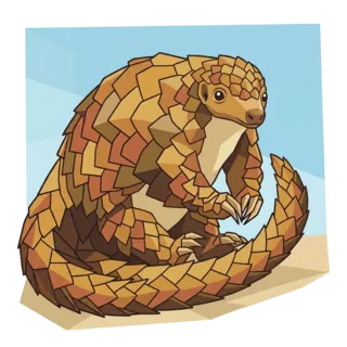 Pango, docolin's pangolin mascot.